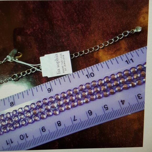 Lia sophia NEW Austrian Crystal necklace. - Picture 2 of 5
